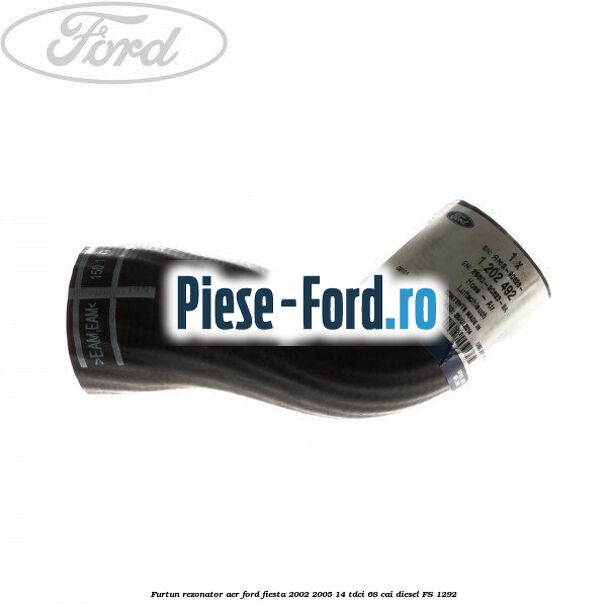 Furtun rezonator aer Ford Fiesta 2002-2005 1.4 TDCi 68 cai #E8A6A3280D